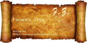 Ferencz Zita névjegykártya